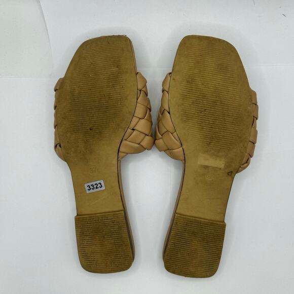 H&M Nude Slip On Slide Sz 37 - Picture 3 of 3